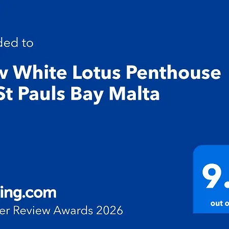 New White Lotus Penthouse 13 St Pauls Bay Malta شقة *